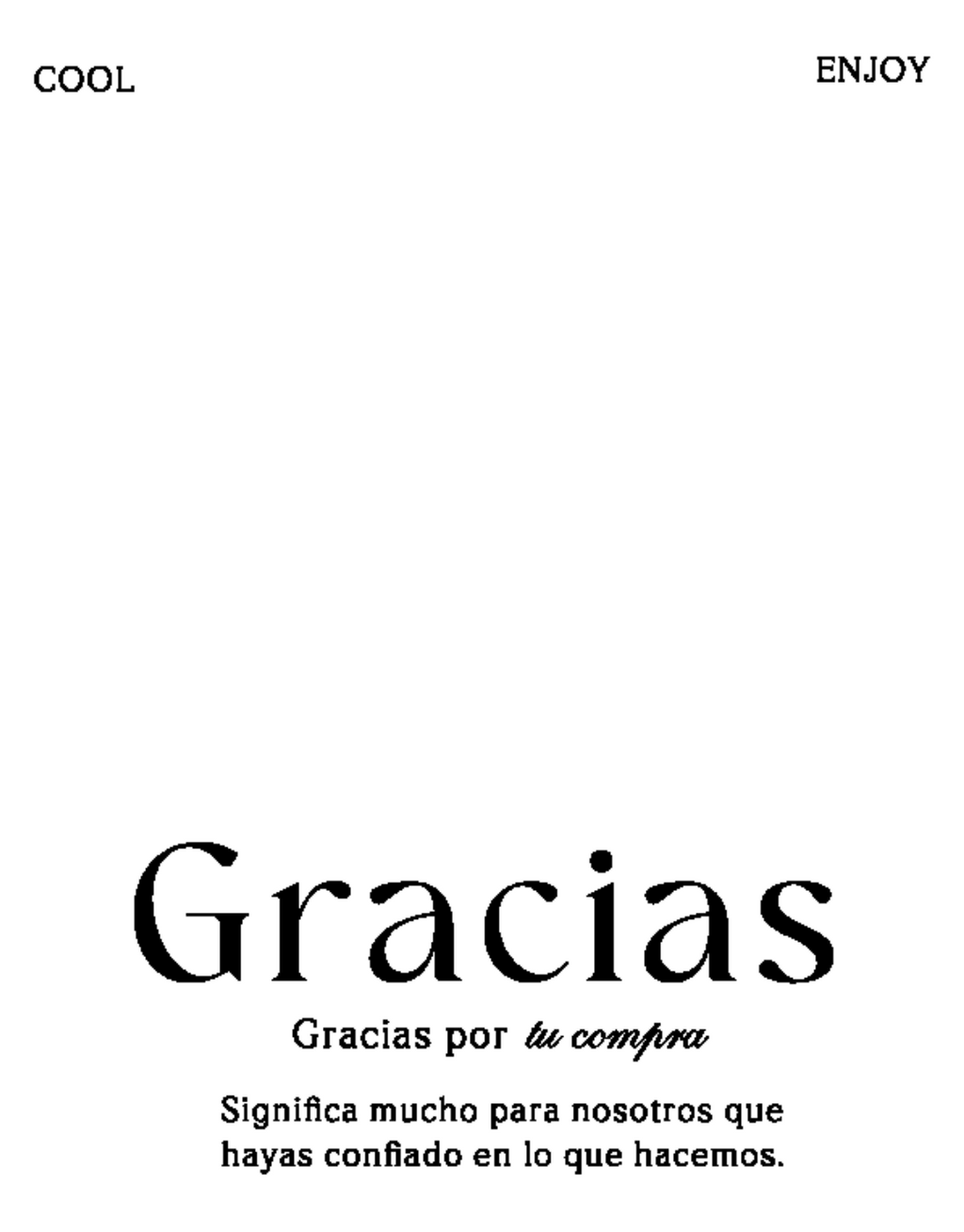 Tarjeta de agradecimiento ref. 1