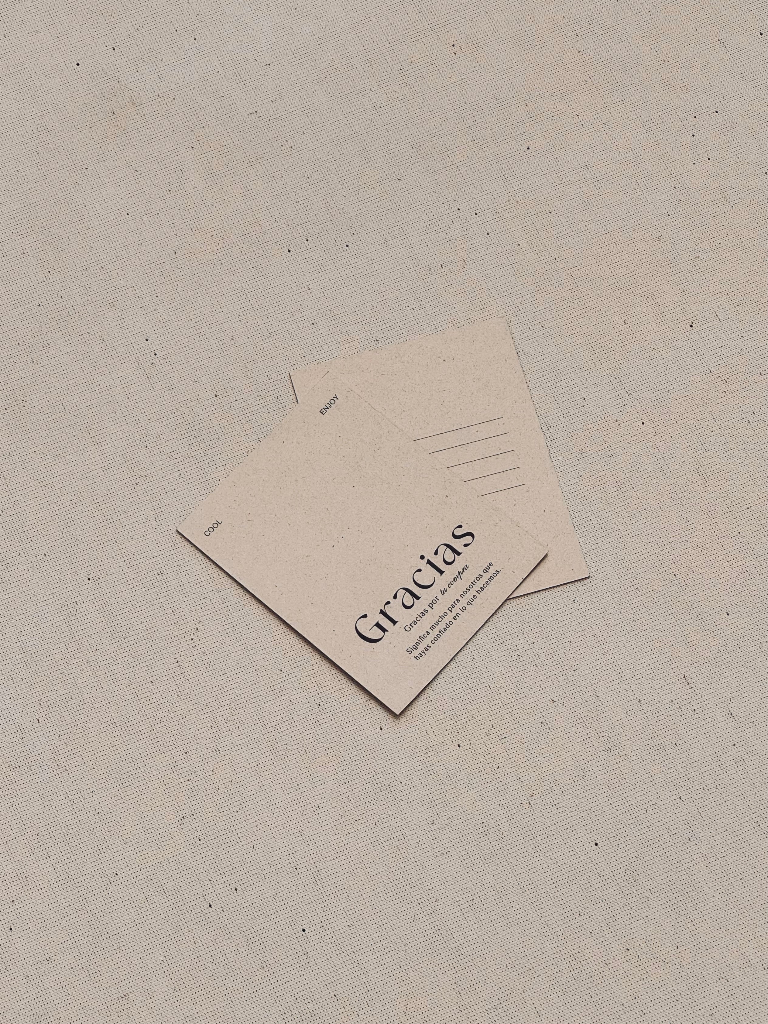 Tarjeta de agradecimiento ref. 1
