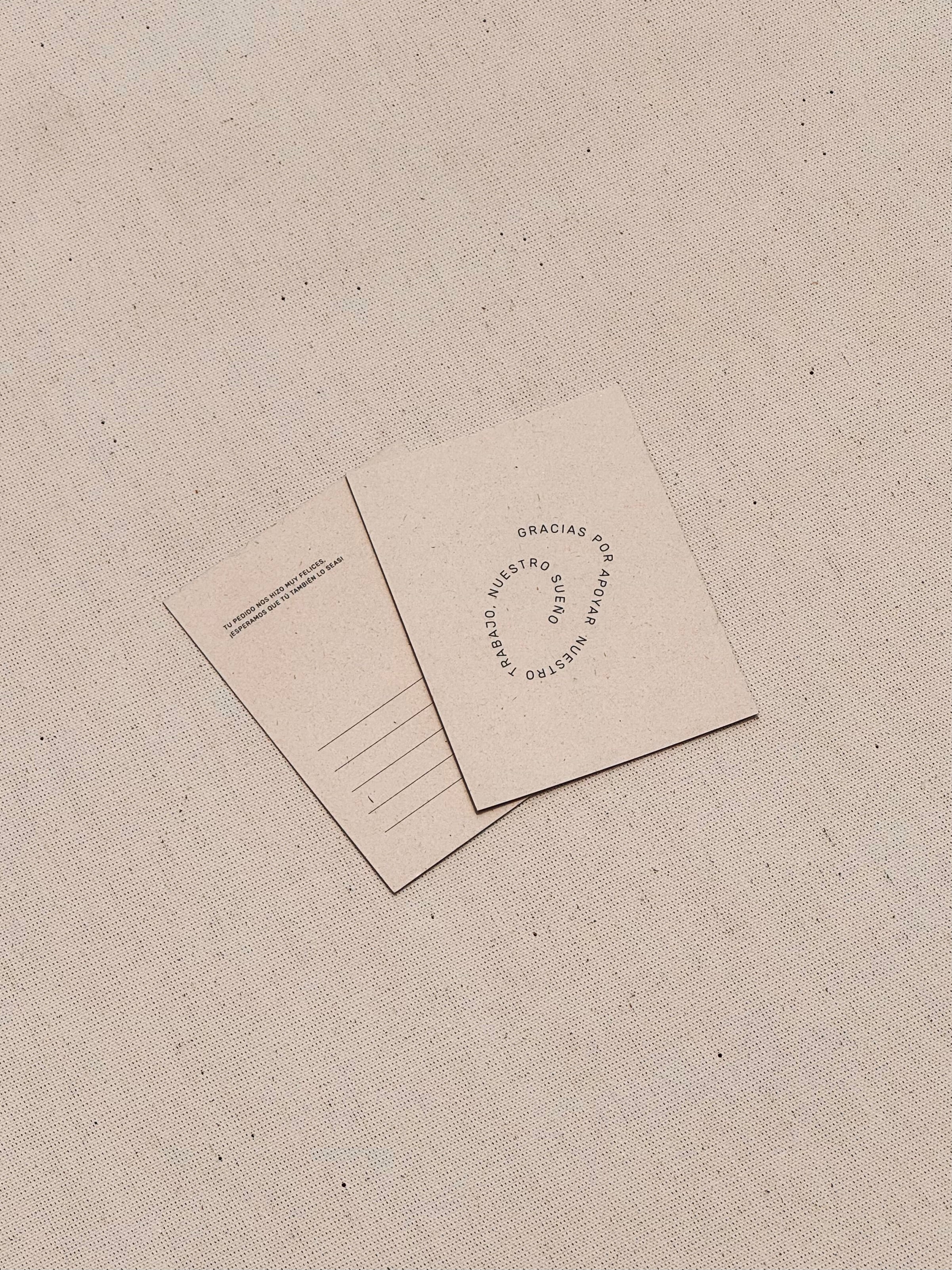 Tarjeta de agradecimiento ref. 2