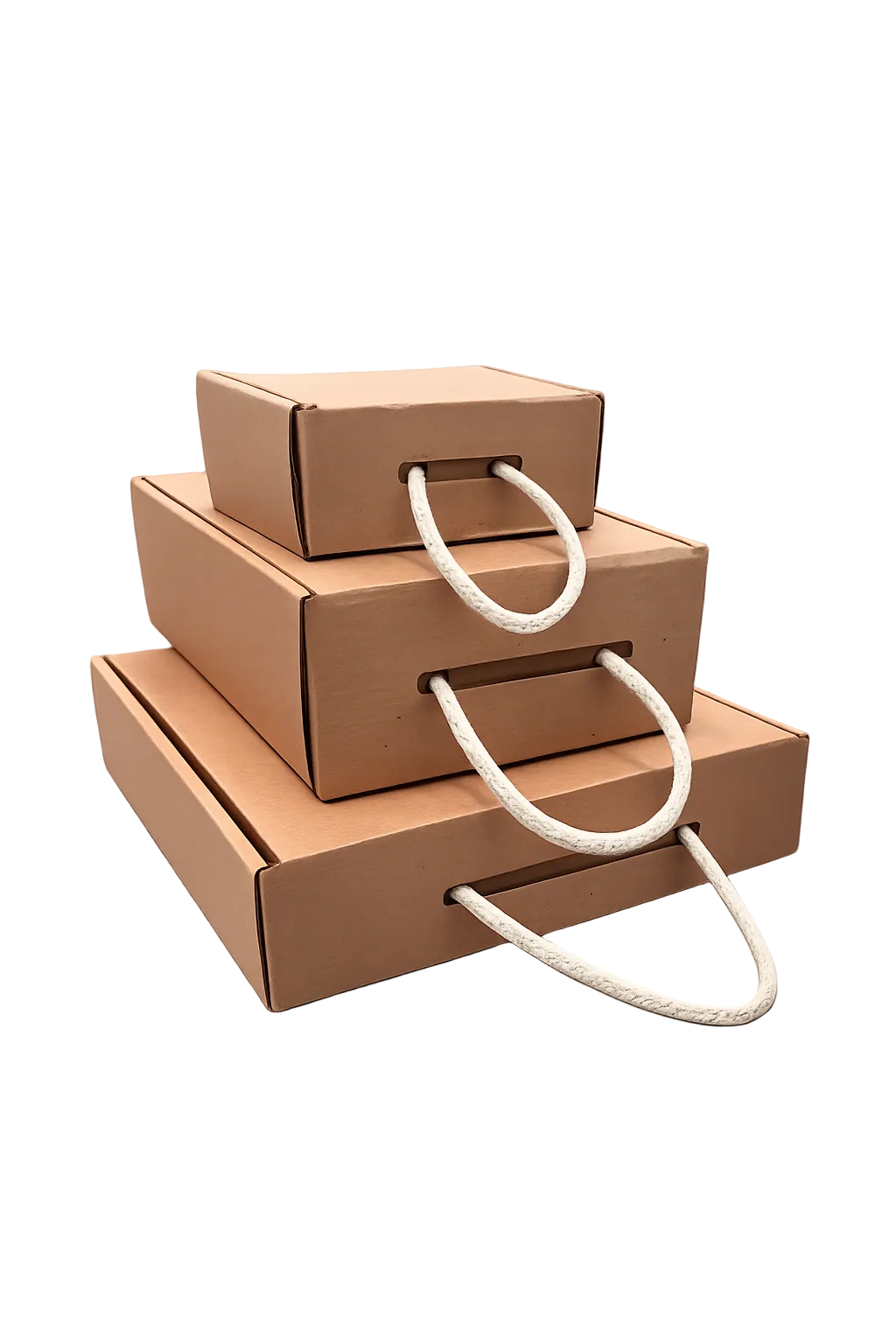 Caja con asa de cordón